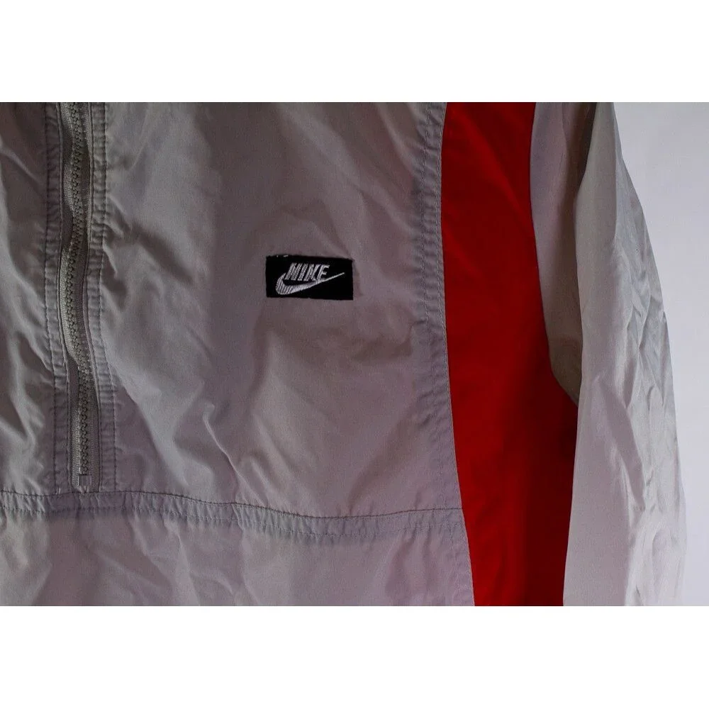 Nike Gray Tag Vintage Windbreaker Youth Size Large Color Block